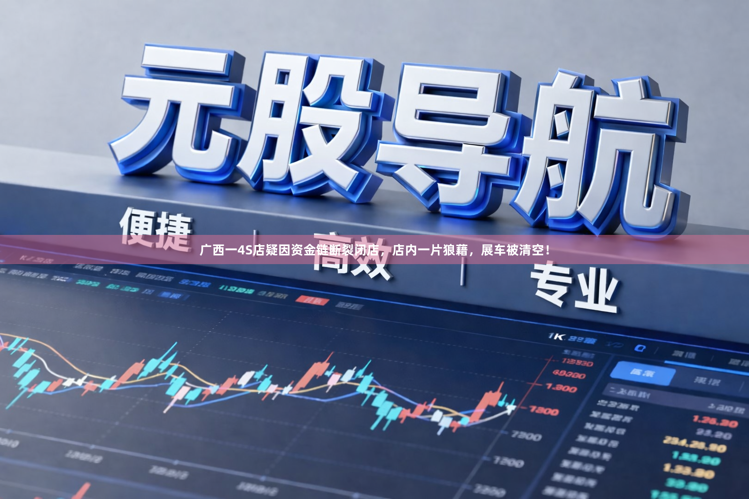 广西一4S店疑因资金链断裂闭店，店内一片狼藉，展车被清空！