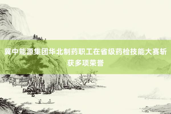 冀中能源集团华北制药职工在省级药检技能大赛斩获多项荣誉