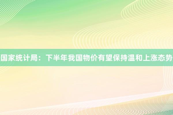 国家统计局：下半年我国物价有望保持温和上涨态势