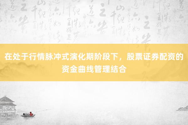 在处于行情脉冲式演化期阶段下，股票证券配资的资金曲线管理结合