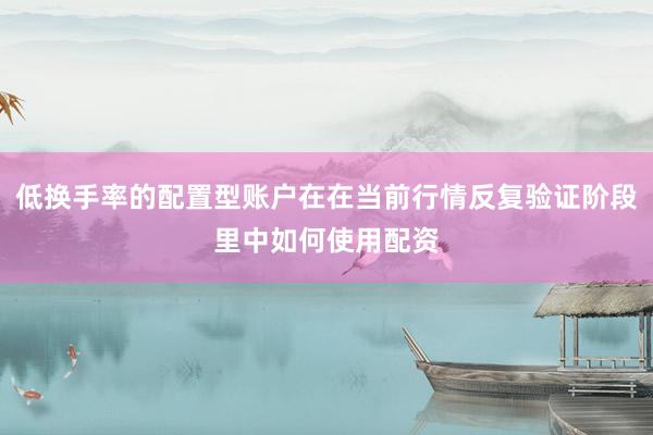 低换手率的配置型账户在在当前行情反复验证阶段里中如何使用配资