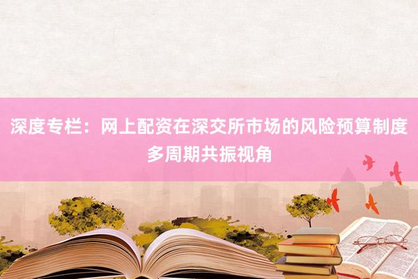深度专栏：网上配资在深交所市场的风险预算制度多周期共振视角