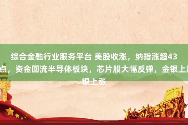综合金融行业服务平台 美股收涨，纳指涨超430点，资金回流半导体板块，芯片股大幅反弹，金银上涨